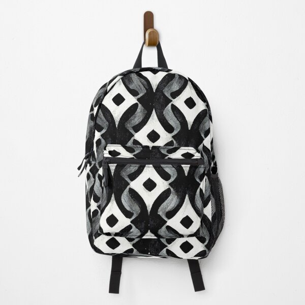 Item preview, abstract black and white chalk geometric pattern designed and sold by sSupernovas001.