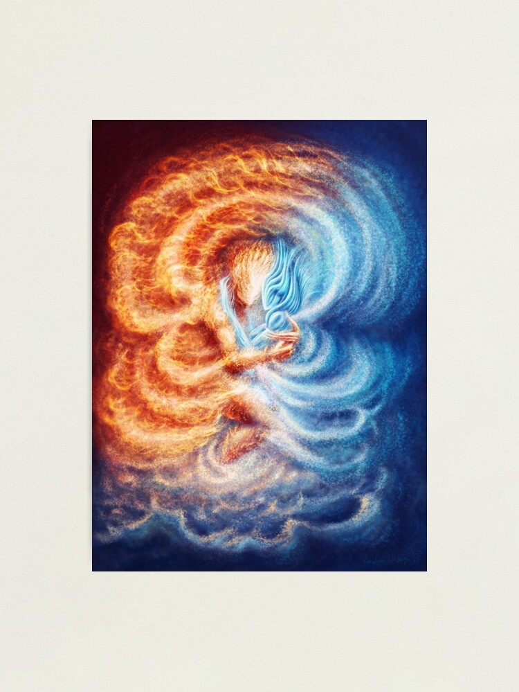 Thumbnail 2 of 3, Photographic Print, Fire and Ice designed and sold by Sirielle.