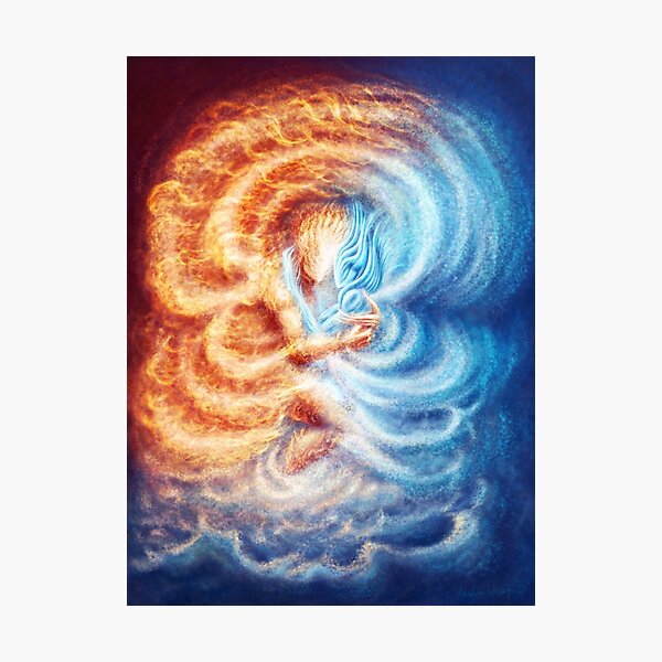 Fire and Ice Photographic Print