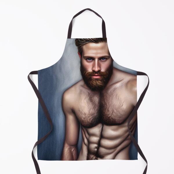 Item preview, Sexy Brown Haired, Bearded Man with Alluring Eyes designed and sold by LthrDaddyBear.