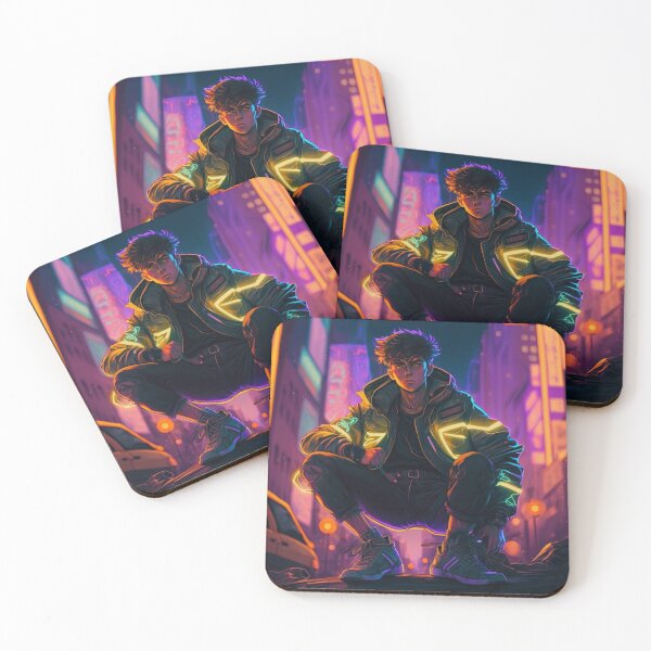 Item preview, Anime guy neon lights  designed and sold by Sarvgya Verma.