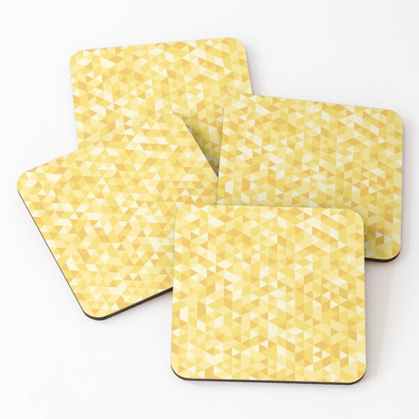 Item preview, Geometric Triangle Pattern in Shades of Yellow designed and sold by rissol.