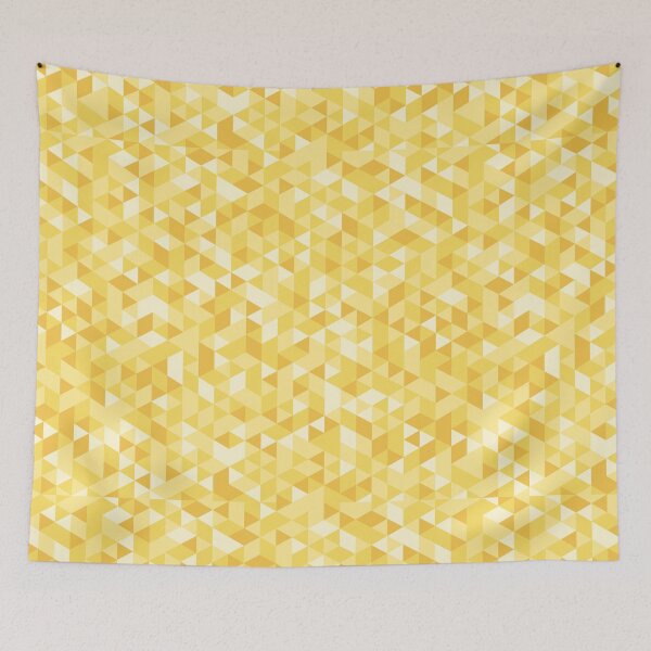 Item preview, Geometric Triangle Pattern in Shades of Yellow designed and sold by rissol.