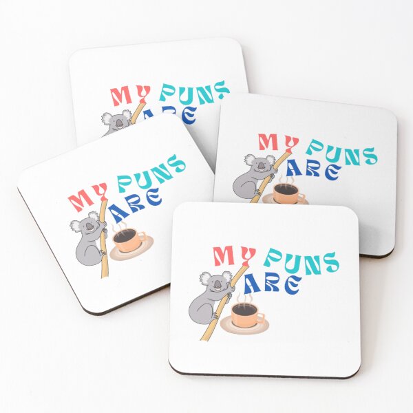 Item preview, Humour My Puns Are Koala Tea | Light Background designed and sold by embaarc.