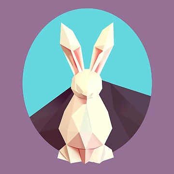 Artwork thumbnail, Paper White Rabbit by EmilLozev