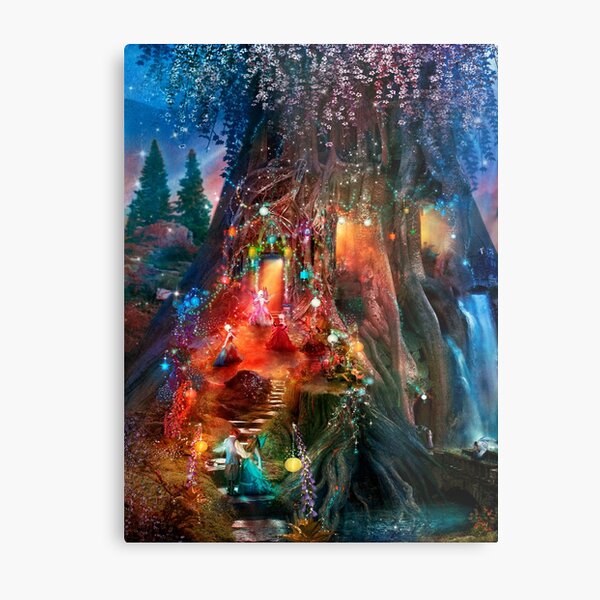 The Foxglove Ball Metal Print