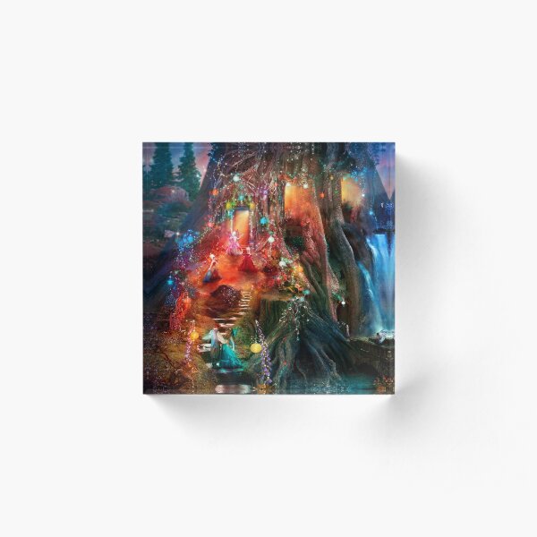 The Foxglove Ball Acrylic Block