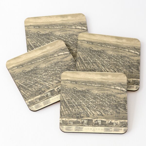 Item preview, Hoboken, New Jersey (1881) designed and sold by allhistory.