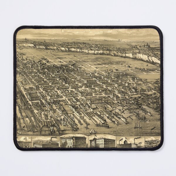 Item preview, Hoboken, New Jersey (1881) designed and sold by allhistory.