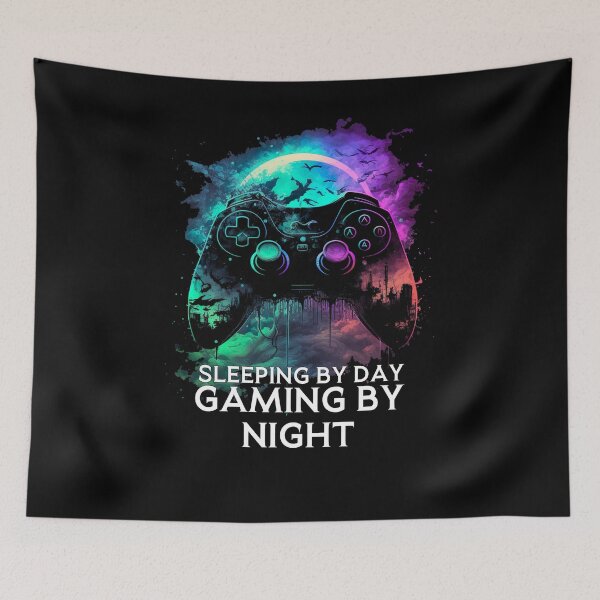 Item preview, Sleeping by Day, Gaming by Night    vers 2 designed and sold by loganferret.