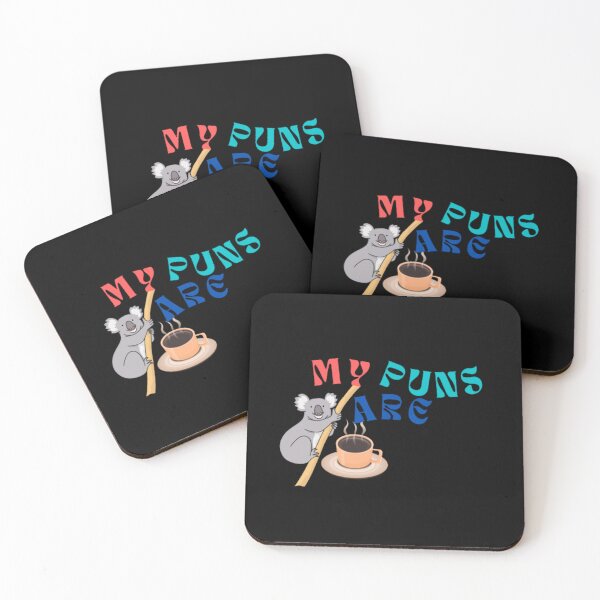 Item preview, Humour My Puns Are Koala Tea | Dark Background designed and sold by embaarc.