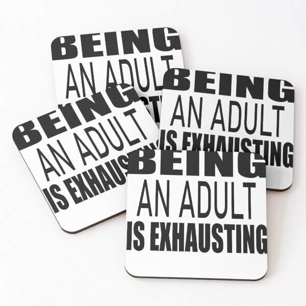 Item preview, love adult , being an adult is exhausting, gifts adult, boys and girls designed and sold by stapodstore.