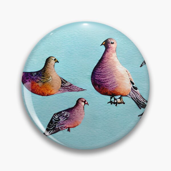 Item preview, Watercolor race pigeons patterns designed and sold by Artsareus.