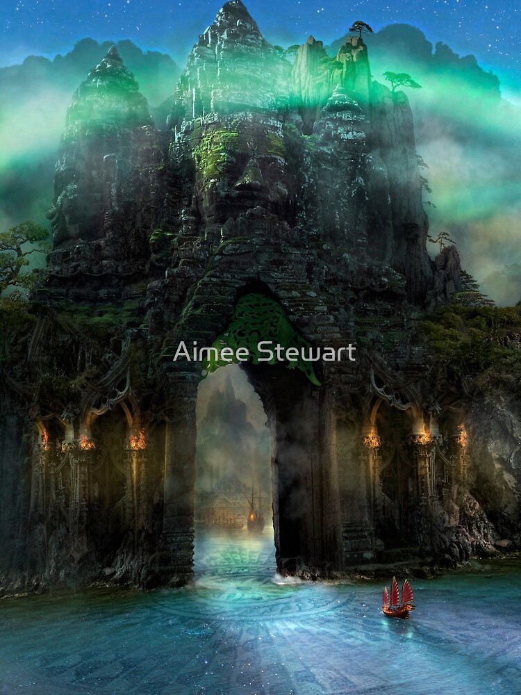 "The Jade Gates" Mini Skirt by Foxfires Redbubble