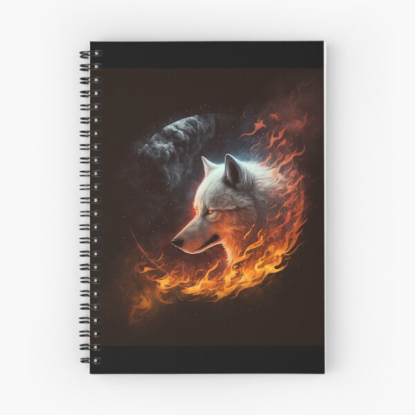 Item preview, Wolf with fire backgrounx designed and sold by ARTeez⭐️⭐️⭐️⭐️⭐️.