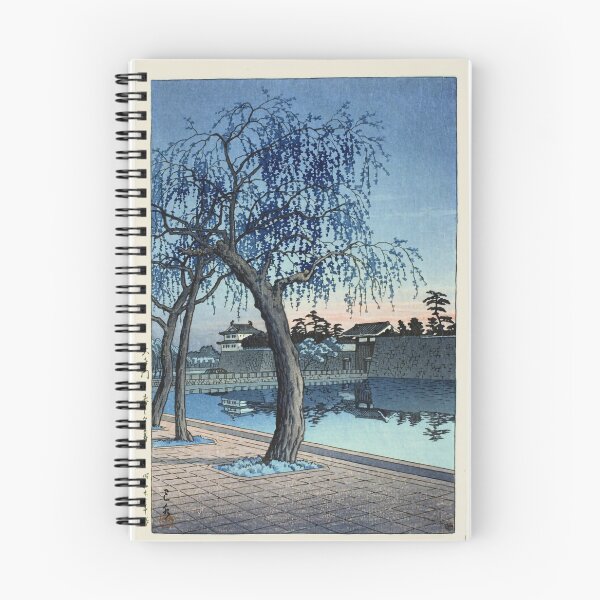 Item preview, Kawase Hasui Spring Evening at the Otemon Gate designed and sold by TeeARTHY.