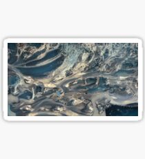 Sheer Swirling Sands (blue) Sticker