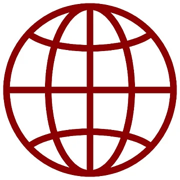 Artwork thumbnail, INTERNET SYMBOL (DARK RED) by Top10Designs
