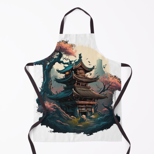 Item preview, Japanese Temple Digital Painting designed and sold by Cycle-Seven.