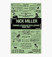 NICK MILLER Fotodruck