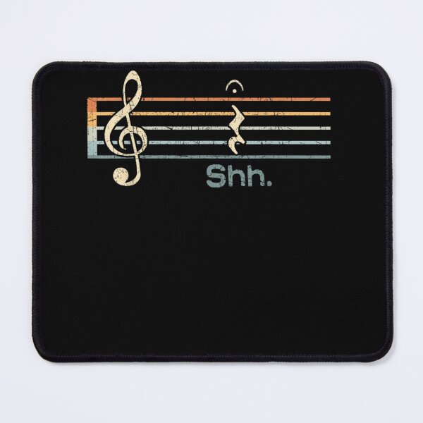 Item preview, Funny Music Shh Quarter Rest and Fermata Notation Musician, Joke Retro Orchestra Gift For Music Lovers designed and sold by Diferenty Shop ⭐⭐⭐⭐⭐.