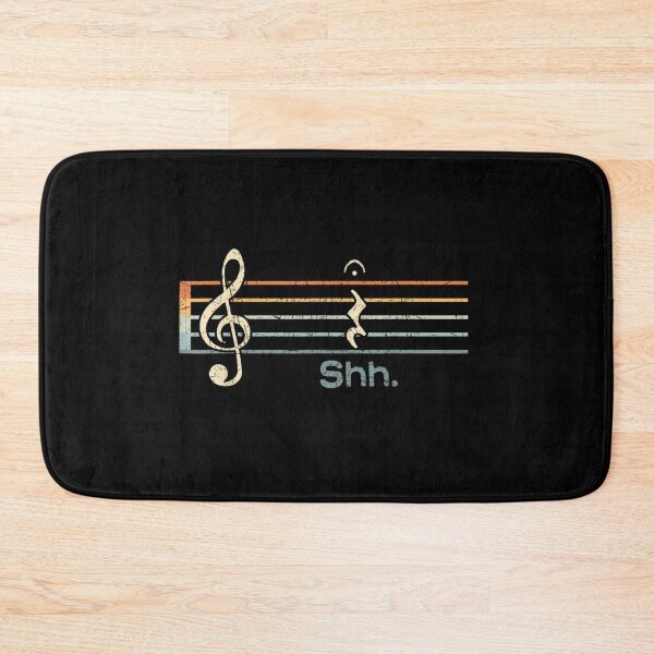 Item preview, Funny Music Shh Quarter Rest and Fermata Notation Musician, Joke Retro Orchestra Gift For Music Lovers designed and sold by Diferenty Shop  ⭐⭐⭐⭐⭐.