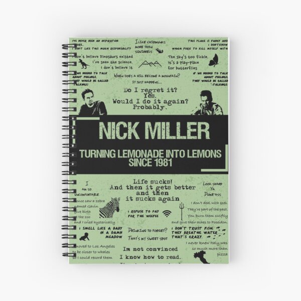 NICK MILLER Spiral Notebook