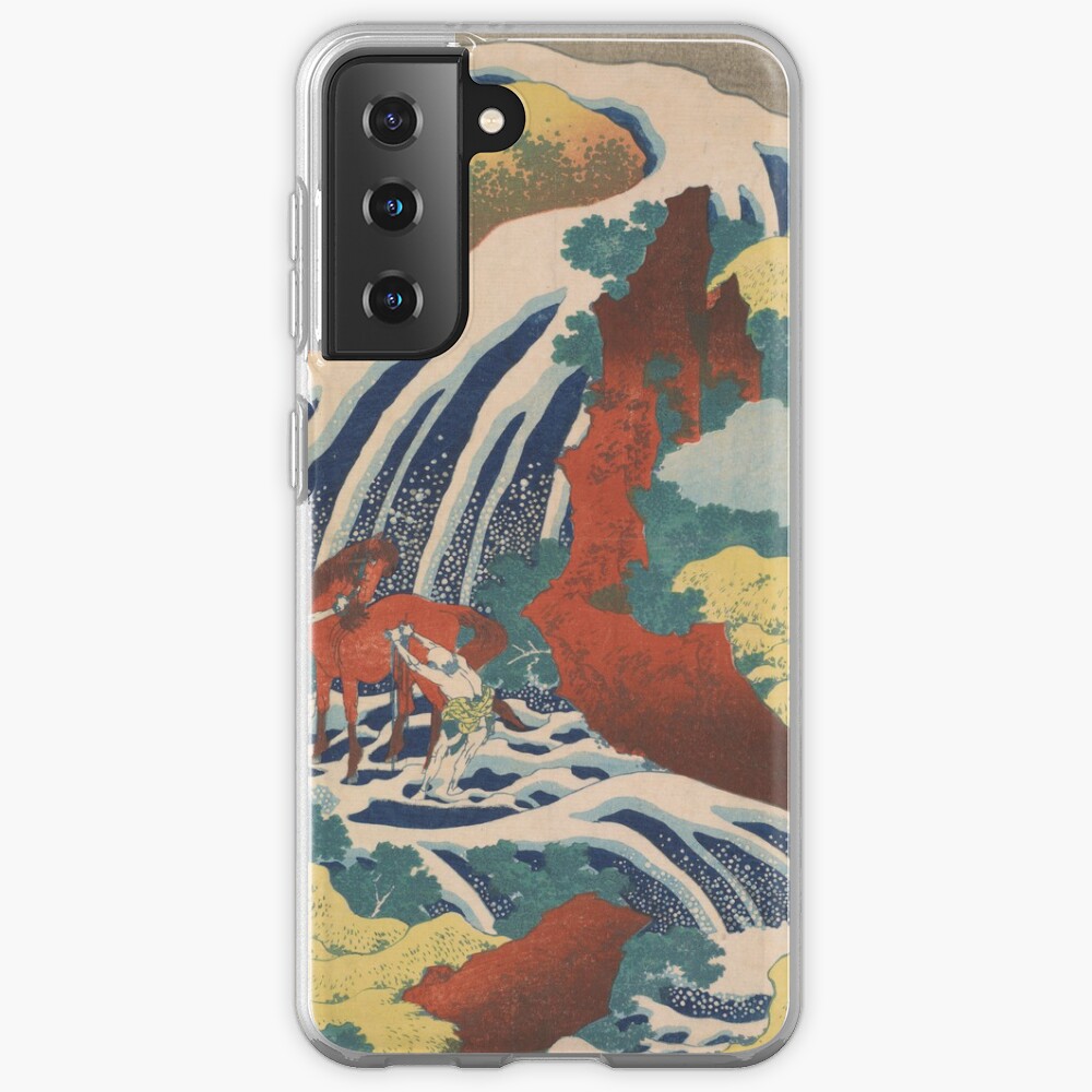 Yoshino Waterfalls Where Yoshitsune Washed his Horse by Katsushika Hokusai Case & Skin for Samsung Galaxy