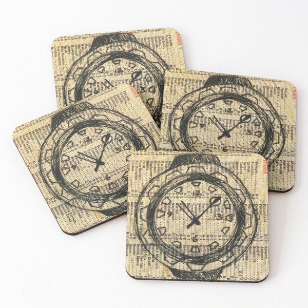 Item preview, Steampunk Clock Collage designed and sold by CherryCatDraws.