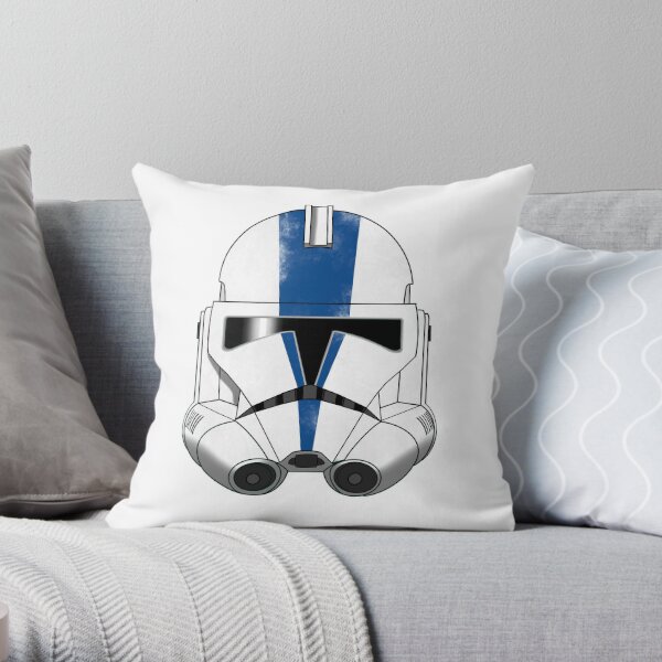 Star Wars The Clone Wars Trooper Helmet Pattern Throw Pillow