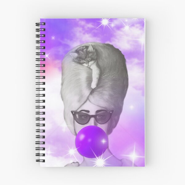 Item preview, Purple Retro Woman Cat Bubble Gum designed and sold by RagWeasel.