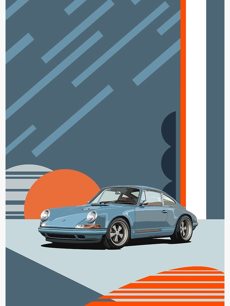 Porsche 911 Classic Gulf affiches et impressions par Remigius