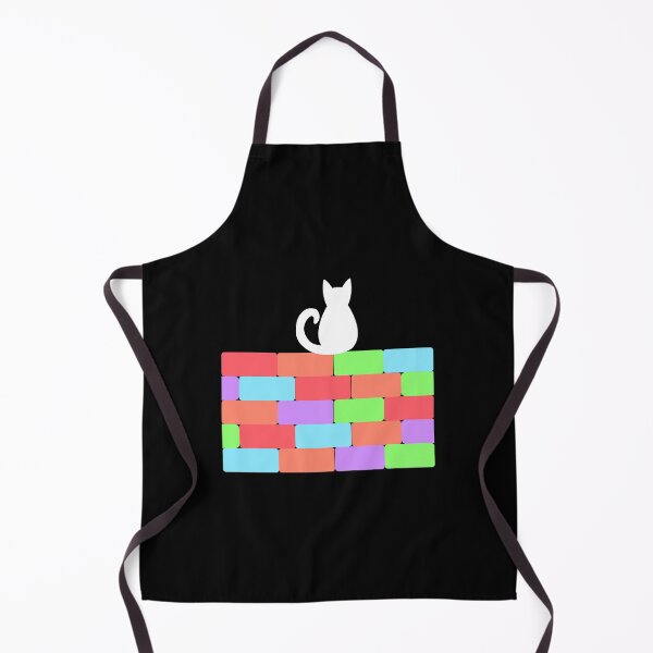 Item preview, Black Cat Sitting On A Rainbow Brick Wall designed and sold by Aerodin.