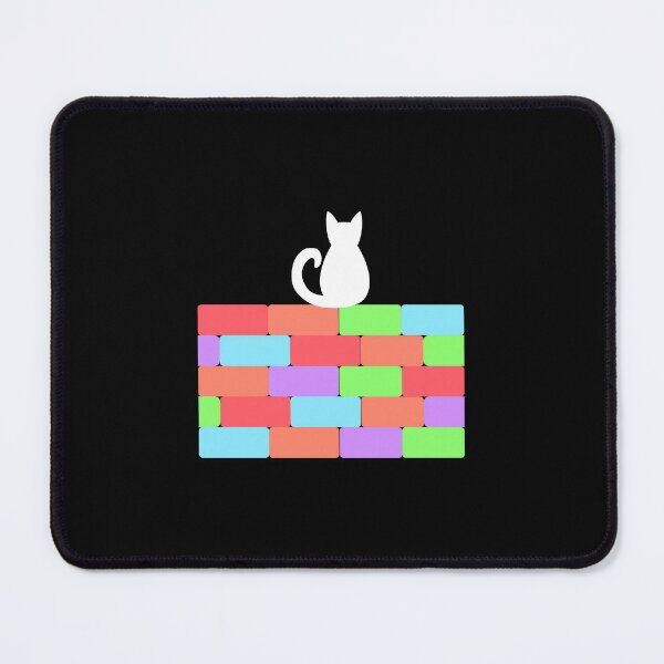 Item preview, Black Cat Sitting On A Rainbow Brick Wall designed and sold by Aerodin.