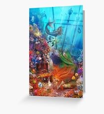 The Mermaid's Treasure Greeting Card