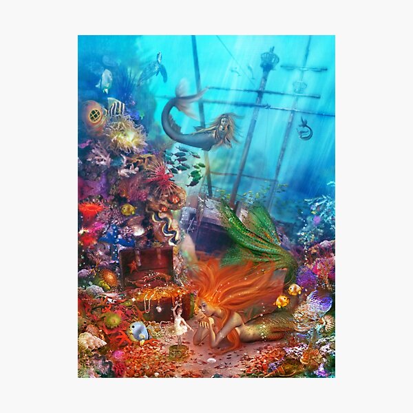 The Mermaid's Treasure Photographic Print