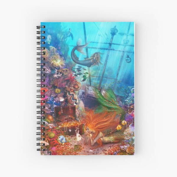 The Mermaid's Treasure Spiral Notebook
