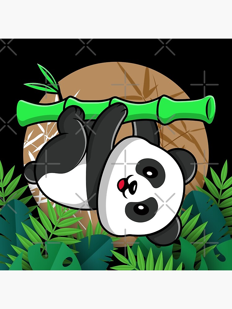 Fondo Una Imagen De Oso Panda Sentado En Bambú Fondo, Imagen De