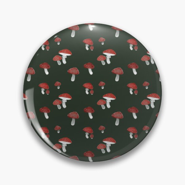 Item preview, Red Mushrooms Forest Art Pattern designed and sold by Glatti.