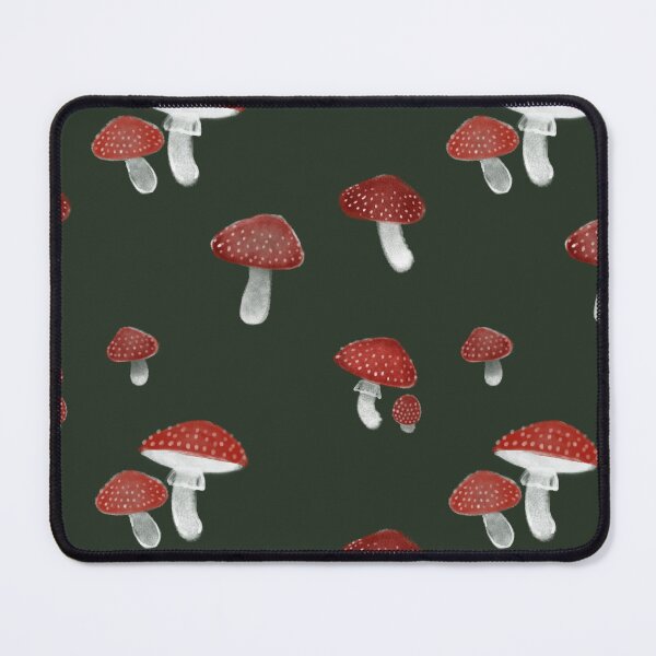 Item preview, Red Mushrooms Forest Art Pattern designed and sold by Glatti.
