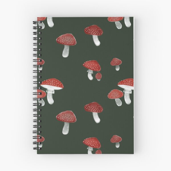 Item preview, Red Mushrooms Forest Art Pattern designed and sold by Glatti.