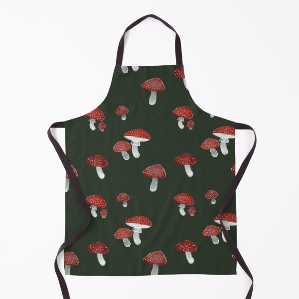 Item preview, Red Mushrooms Forest Art Pattern designed and sold by Glatti.