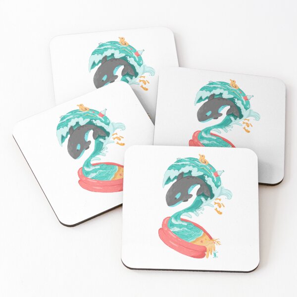 Item preview, Killer Whale in a Kiddie Pool Tsunami designed and sold by narwhalwall.