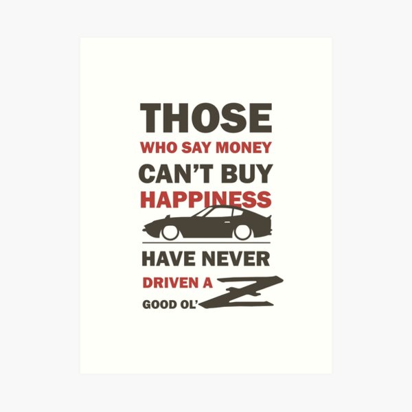 Happiness in a Datsun Z - Inverted Art Print
