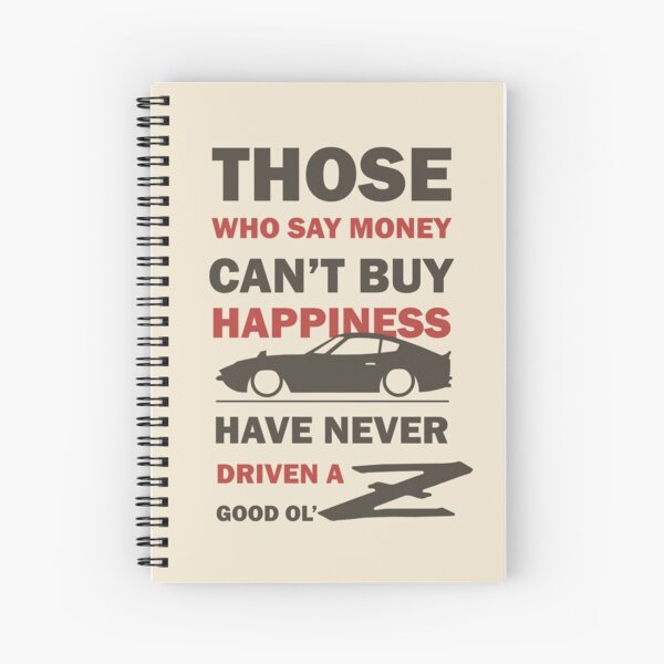 Happiness in a Datsun Z - Inverted Spiral Notebook