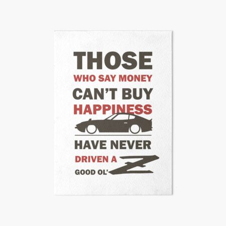 Happiness in a Datsun Z - Inverted Art Board Print