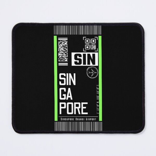Item preview, SINGAPORE [Black] classic luggage tags travel sticker designed and sold by LeddsoDello.