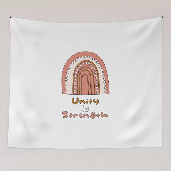 Item preview, Unity is strength motivational boho rainbow designed and sold by Awesome 4 all.