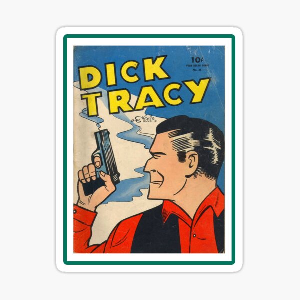 Retro Dick Tracy Sticker For Sale By Skatertshirts Redbubble