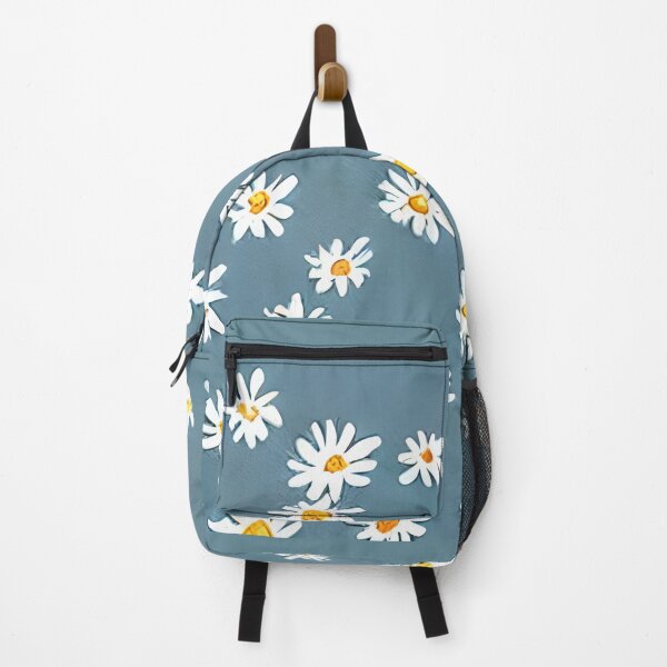 Item preview, Watercolor blue daisies, daisy pattern, floral, florals, flower, retro, vintage flowers, camel, brown, rust, earthy, terracotta floral pattern designed and sold by Artsareus.